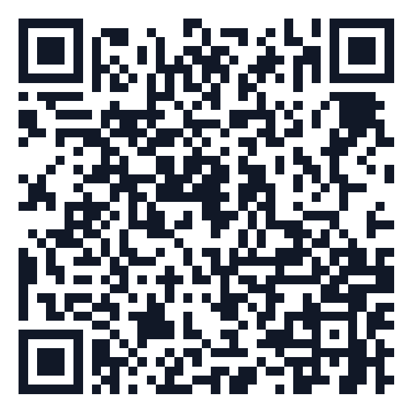 A generated contact QR code โ scanning it opens the phone's native "Add Contact" screen, pre-filled